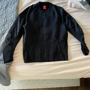 Nike Tech Knit Long Sleeve Full Zip Jacket Mens Size Large BLACK